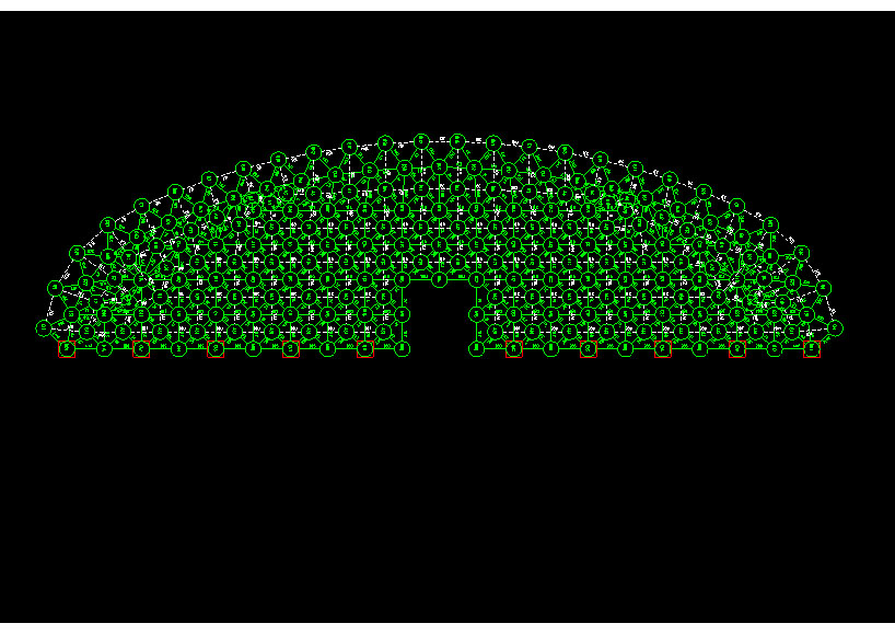 徐州锡林浩特91跨，1000米长干煤棚网架设计